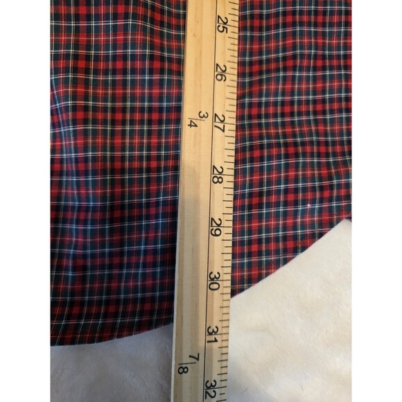 Polo‎ Ralph Lauren 16.5 -32/33  Red Plaid Classic Fit Button Down Shirt - Picture 7 of 8